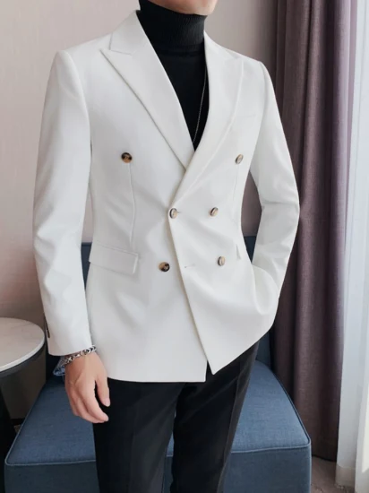 Хорошее качество Slim Fit Пиджаки для мужчин Деловая свадьба Мужской костюм для мужчин Высокий