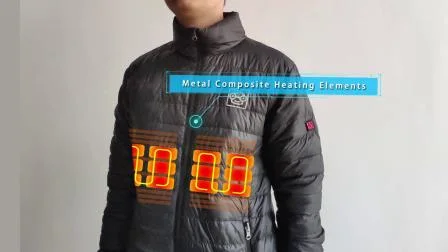 Новейший дизайн, мужские самогреющиеся зимние куртки с подогревом на батарейках