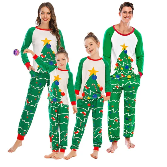 Детский пижамный комплект, повседневная одежда для маленьких девочек и мальчиков, костюм с длинными рукавами, детская одежда для сна, пижамные комплекты, детская одежда для рождественского фестиваля