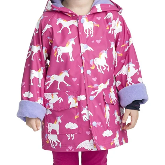 OEM весна осень дети PU водонепроницаемый дождевик спортивная куртка с капюшоном на открытом воздухе